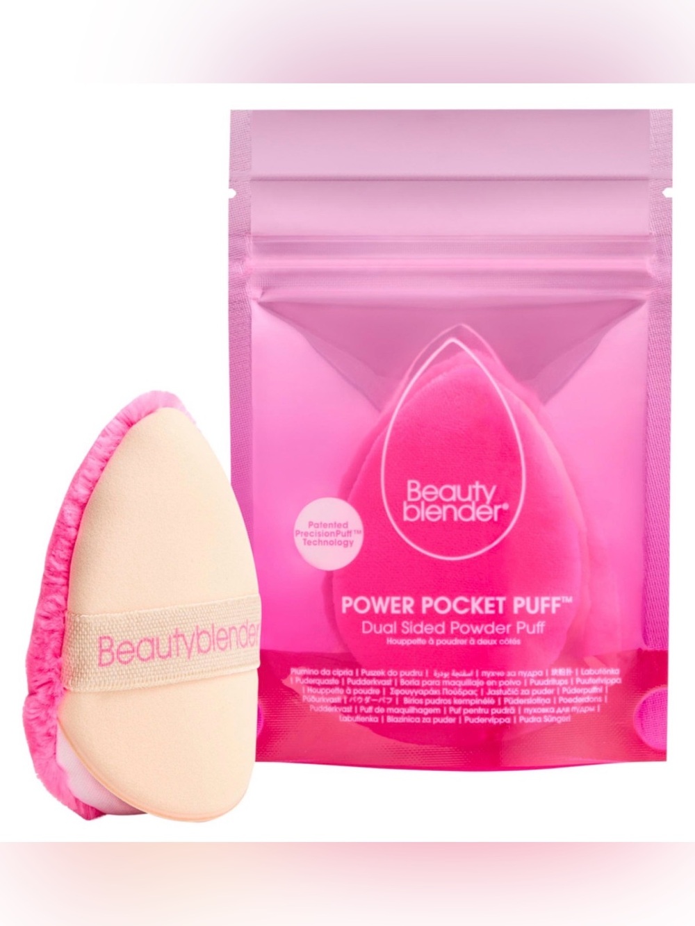 Beautyblender POWER POCKET PUFF™ Dual-Sided Powder Puff for Setting and Baking